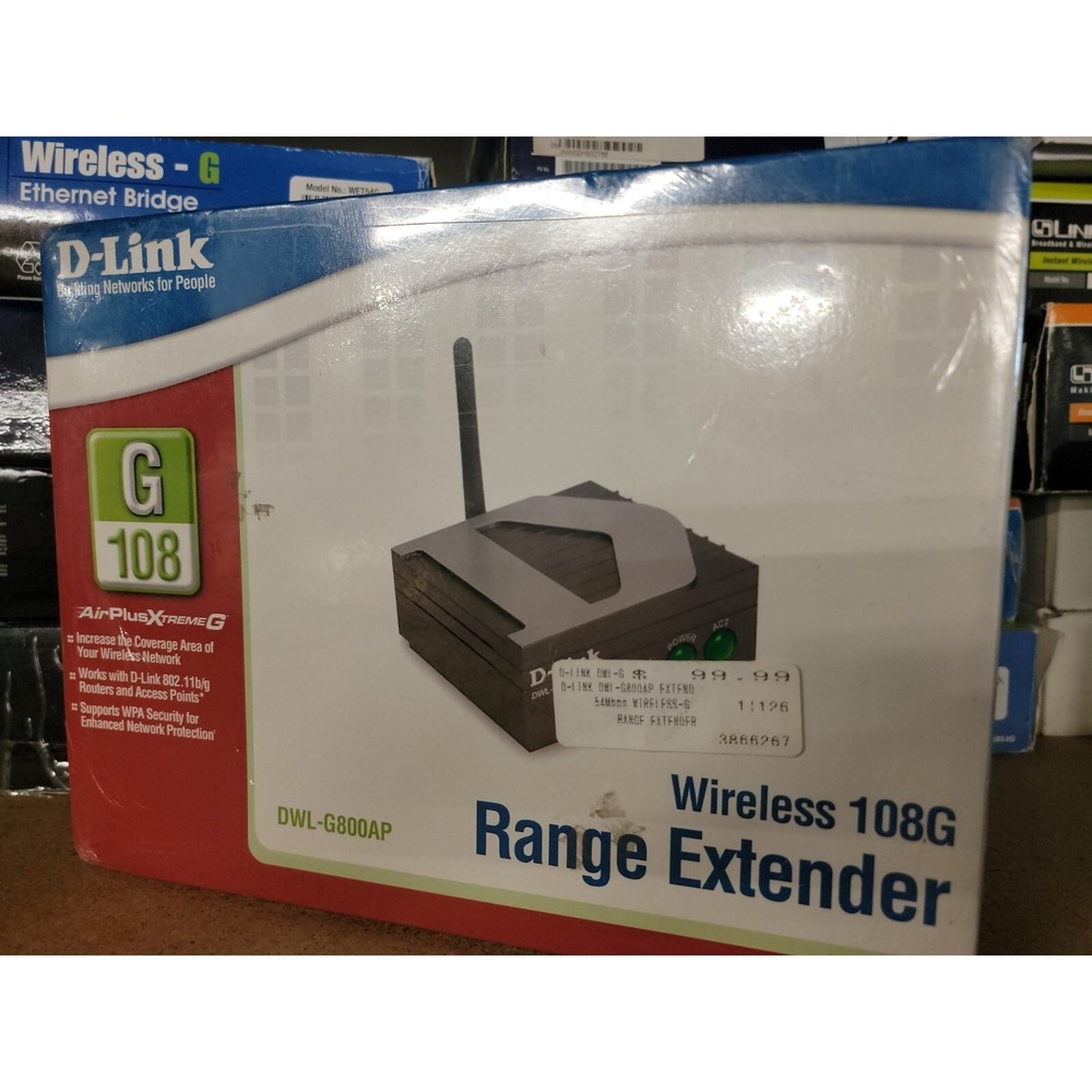 BRAND NEW SEALED D-Link Airplus Xtreme G Dwl-G800Ap Range Extender wireless1@H4